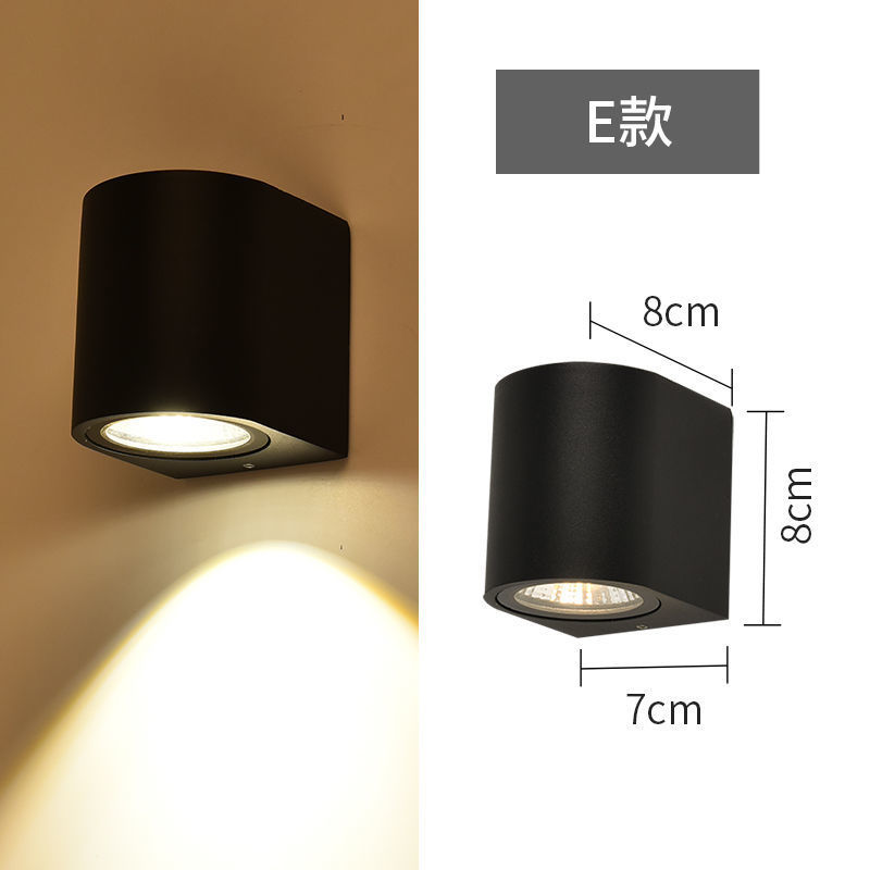 Double-head top and bottom outdoor wall lamps, bedroom, villa corridor wall-washing lamps, Nordic square outdoor waterproof exterior wall lamps Application Scenario