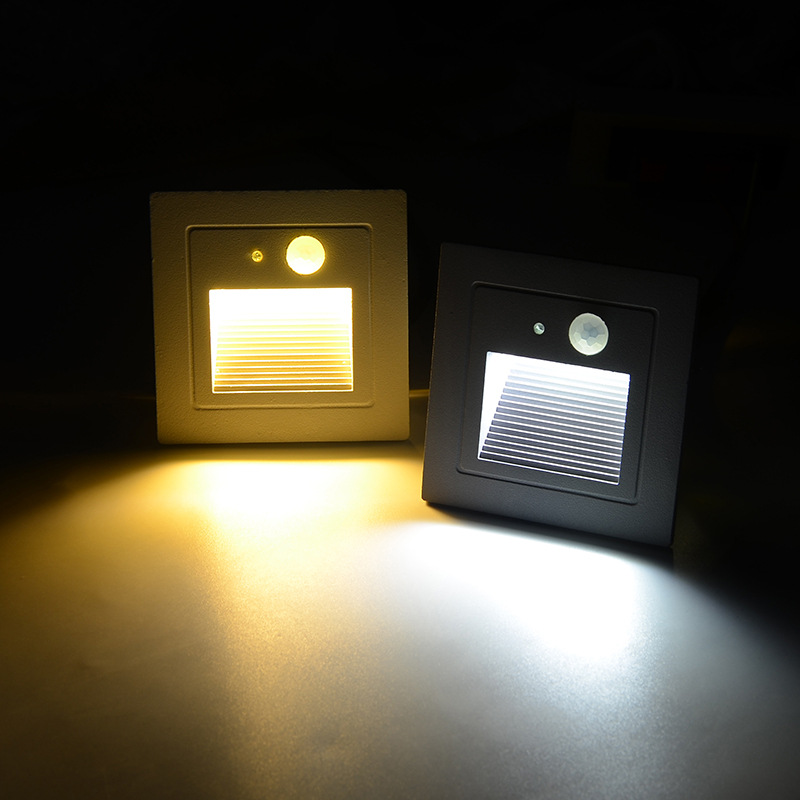 Outdoor 8585 LED human body sensor floor lamp, outdoor waterproof sensor step lamp, embedded aluminum floor lamp Application Scenario