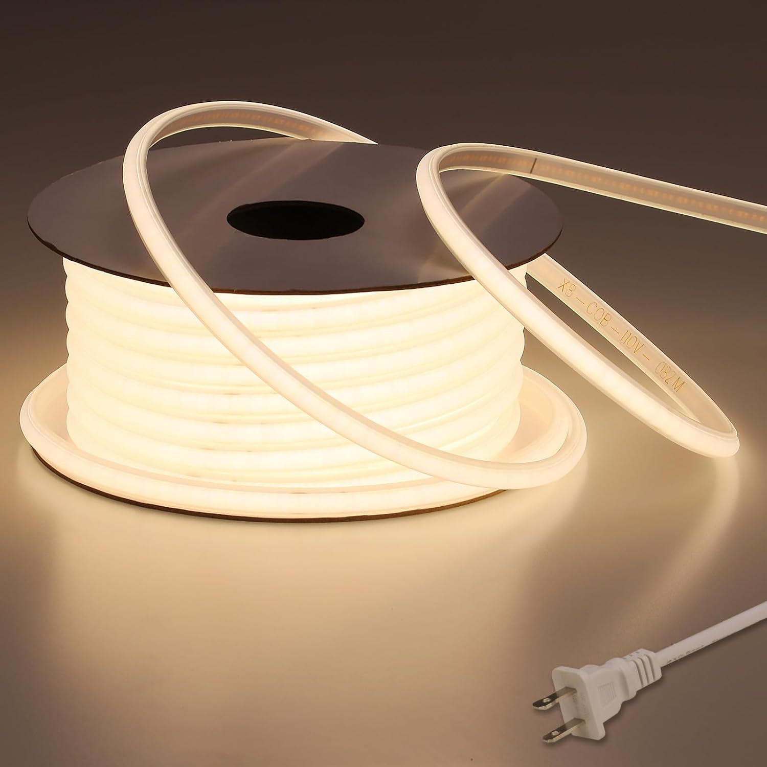 COB high-voltage light strip 220V outdoor waterproof silicone imitation neon light strip COB high-voltage light strip factory direct sales full figure