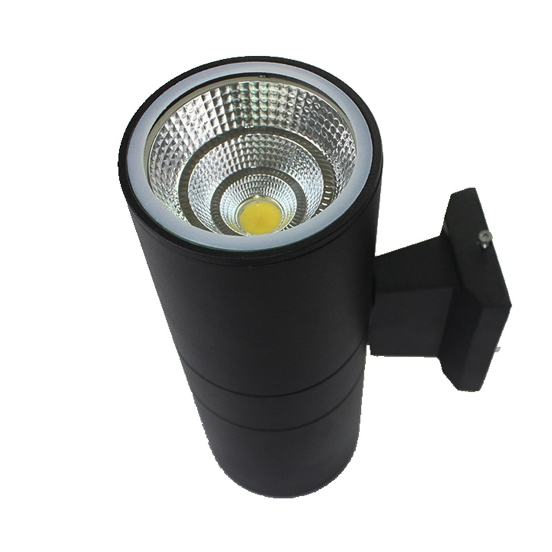 Outdoor waterproof wall lamp, balcony corridor and staircase light, modern, simple and creative double-head outdoor wall lamp with top and bottom light emission Item Picture