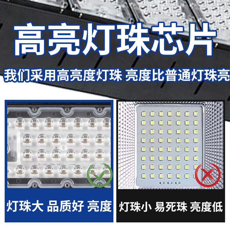 Outdoor LED tennis court dedicated lights, waterproof square high mast lights, outdoor tennis court anti-glare polarized court lights details Picture