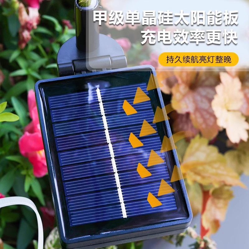 New solar-powered garden lamp, outdoor waterproof garden balcony decoration and landscaping, outdoor ground lawn hydrangea lamp Item Picture