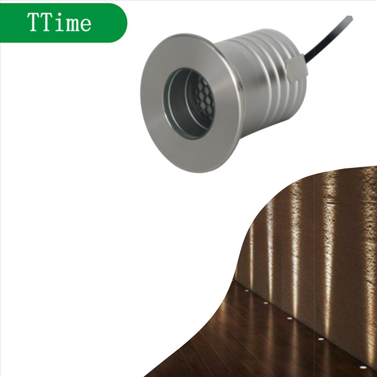 The stainless steel sunken honeycomb ground lamp from Yuantou Factory features deep anti-glare, 0-10V dimming, and is waterproof with IP67 certification full figure