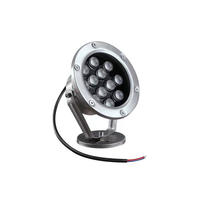 LED underwater waterproof seven-color variable light, fishpond landscape light, waterproof fountain light, underwater seven-color spotlight, low high pressure Item Picture