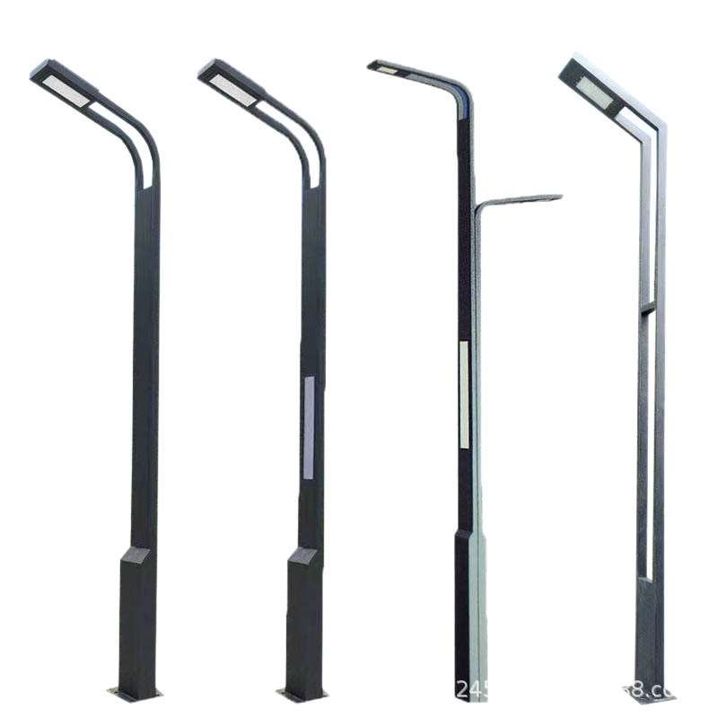 Led 7-shaped garden lights, 3-meter, 4-meter, 5-meter, 6-meter irregular high and low arm road high pole lights, square lights, commercial street lights Item Picture