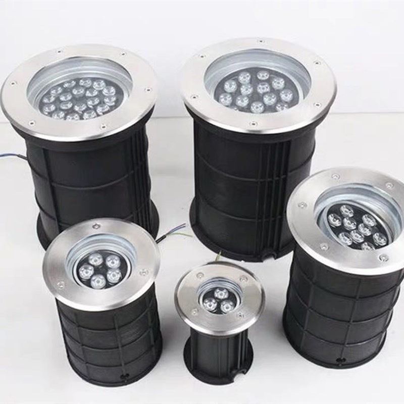 Adjustable Angle led outdoor waterproof lighting, courtyard lawn embedded cob landscape buried spotlights Specification drawing