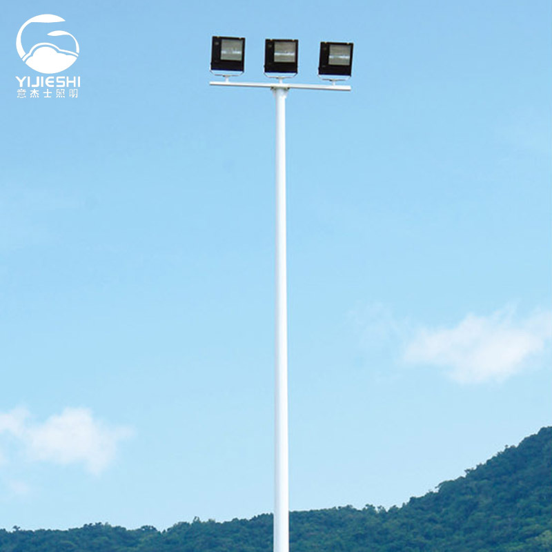 The manufacturer wholesals 8-meter and 10-meter 100W medium-pole lamps for basketball courts, football fields, stadiums and high-pole ball courts Specification drawing