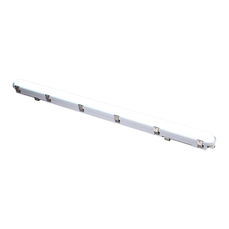 T8 tunnel three-proof bracket lamp, IP65 anti-corrosion, waterproof and dustproof, parking lot airtight split LED three-proof lamp shell Item Picture