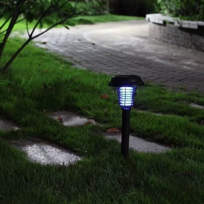 Solar-powered mosquito-killing lamps, outdoor courtyard LED mosquito-repellent lighting lamps, long-lasting courtyard lawn landscape lights Specification drawing
