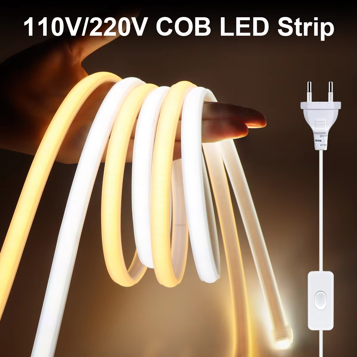 No-drive Taiwan 110V flexible silicone soft light strip strip, living room ceiling, outdoor waterproof storefront, courtyard advertising board full figure