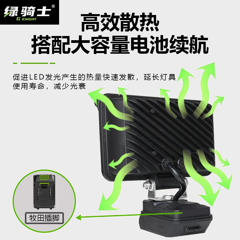 Makita universal lithium battery LED high-intensity lighting work light and emergency lighting lamp details Picture