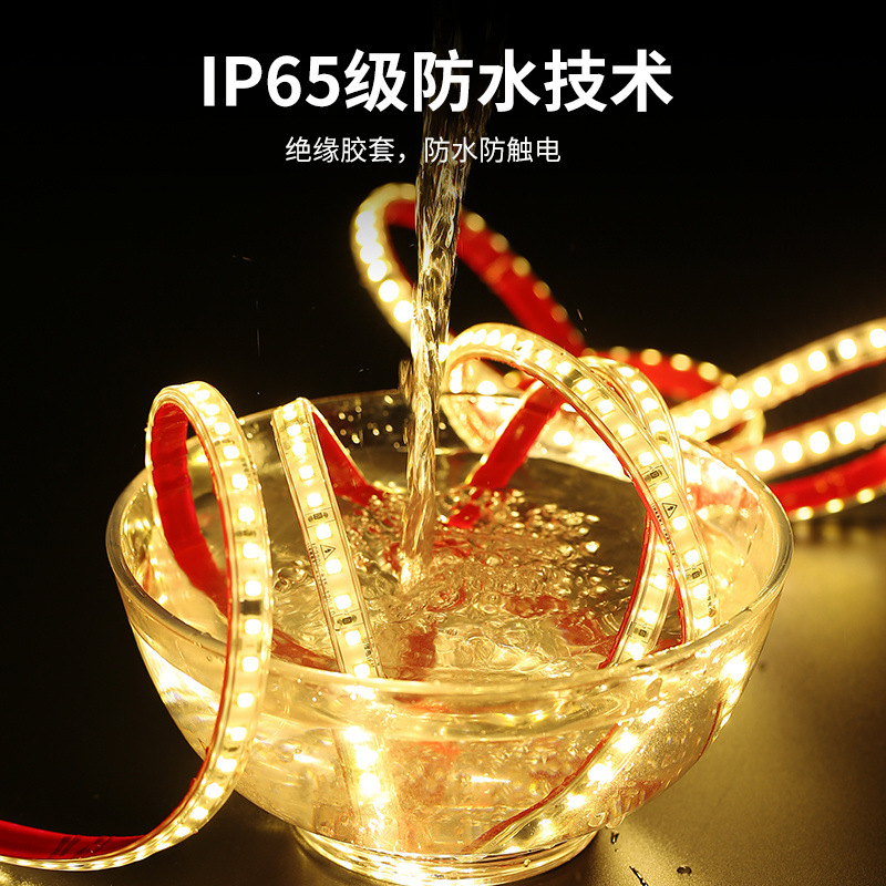 led light strips 220v self-adhesive strip lights, outdoor display cabinets, shelves, ceiling patches, ultra-thin soft light strips, cross-border Application Scenario