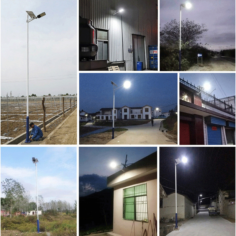 Wholesale of new rural household solar street lamps, high-power outdoor garden lamps, high-brightness split street lamps manufacturers Specification drawing