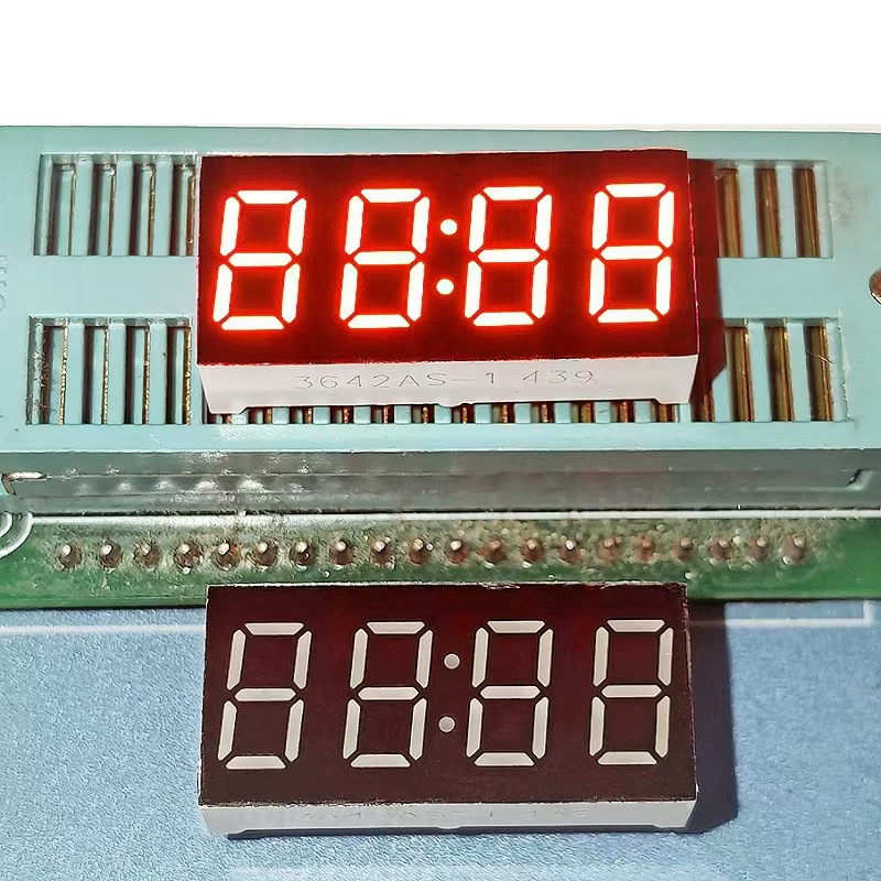 Factory direct supply of 0.36-inch 4-digit digital tubes with clock, 3462AS common cathode and 3642BS common cathode digital tubes details Picture