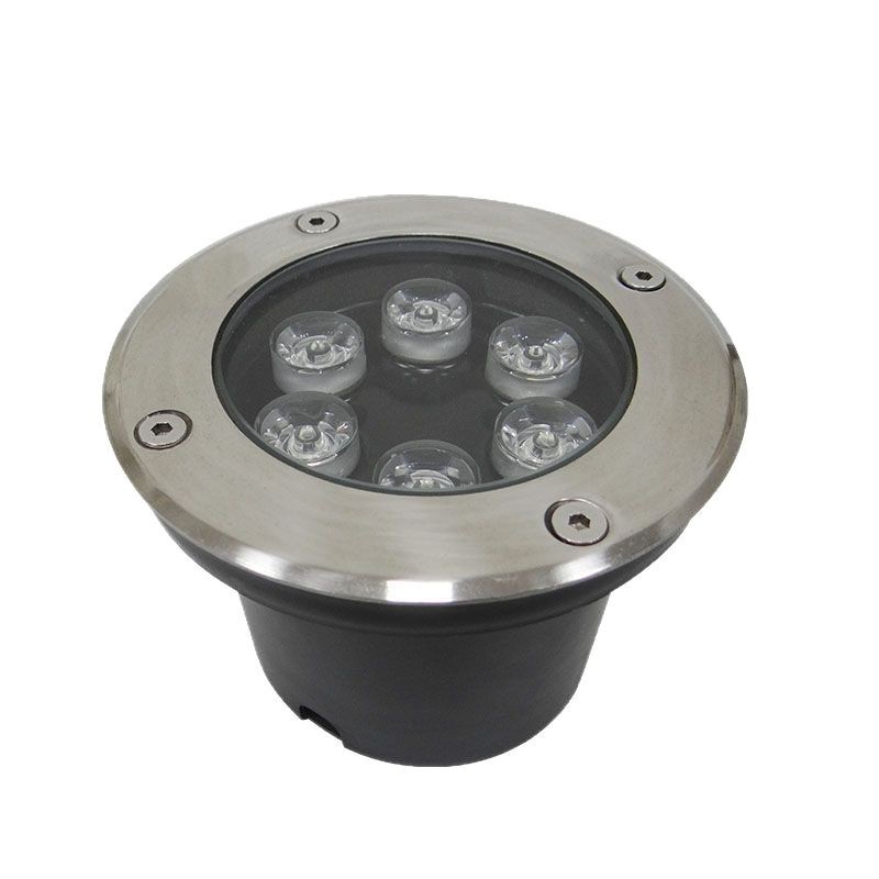 Wholesale LED ground lamps from the manufacturer, featuring die-cast aluminum, stainless steel face covers, tempered glass, and outdoor waterproof circular ground lamps Item Picture