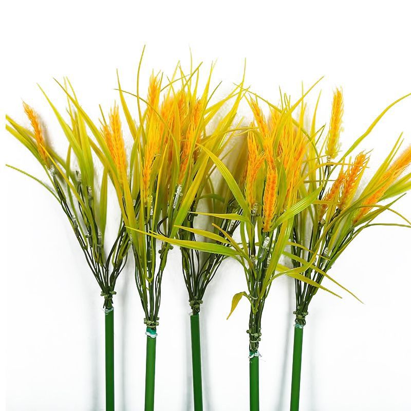 Solar-powered wheat ear lamps, ground insertion lamps, outdoor lawn lamps, ground insertion lamps, square lighting and decorative landscape lamps Item Picture