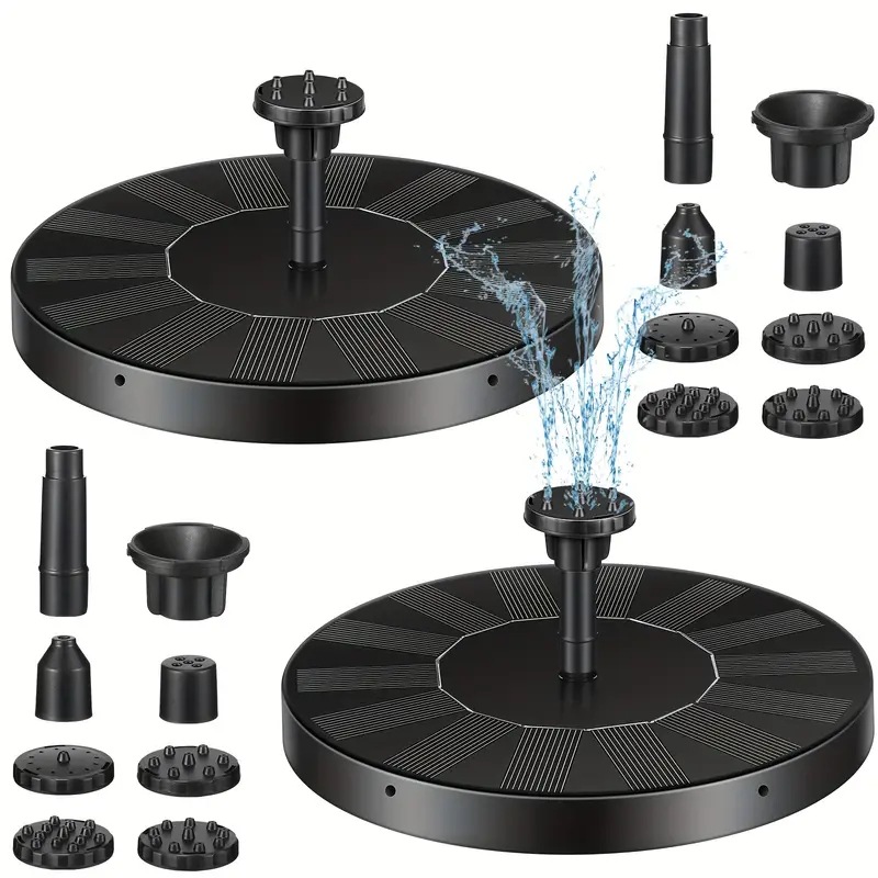 Solar energy storage automatic fountain, outdoor floating garden landscape, square luminous courtyard swimming pool, musical fountain light details Picture