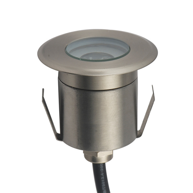 Original manufacturer's underwater ground light, swimming pool stainless steel 1W small ground light, ultra-bright waterproof square landscape light full figure