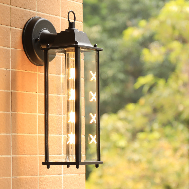 American and European style modern simple outdoor balcony lights, waterproof wall lights, corridor and passage LED lights, outdoor special offer lighting fixtures Specification drawing