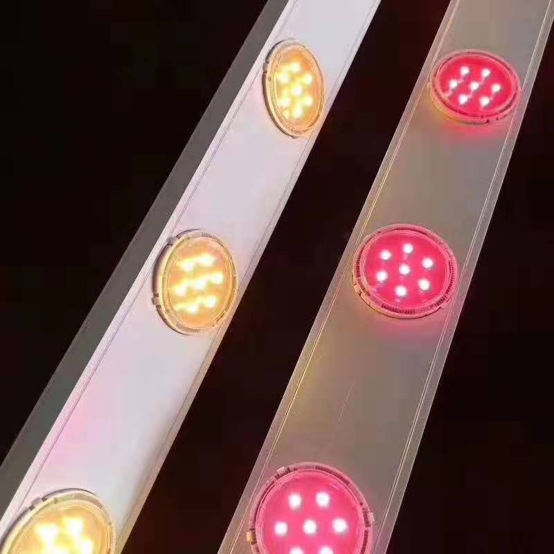 Linear light, white light, yellow light, full-color LED guardrail tube, 24v building lighting project lamp tube, outdoor waterproof details Picture