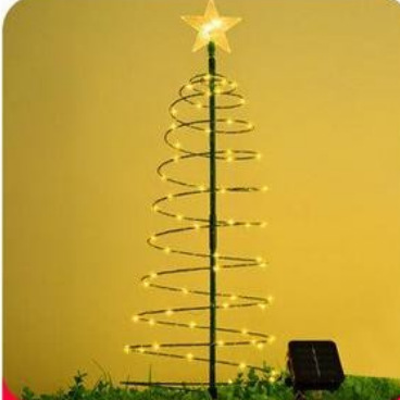 Cross-border solar Christmas tree, Halloween tree decoration, artificial Christmas tree, lawn light, solar LED landscape light Item Picture