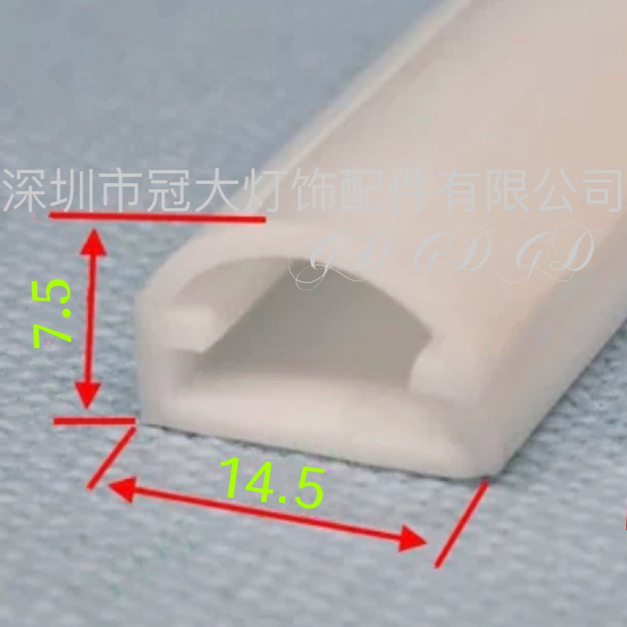 The manufacturer's best-selling 10MM square light strip sleeve silicone waterproof sleeve is available in various colors and specifications Item Picture