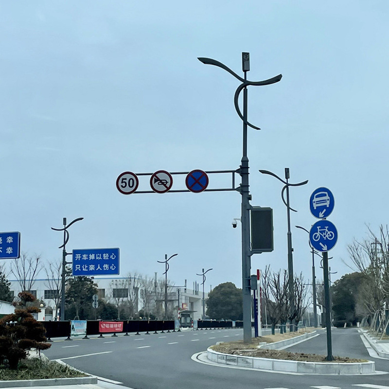 Intelligent transportation integrated pole, multi-functional shared pole, combined pole, multi-pole integrated urban smart lighting monitoring billboard Specification drawing