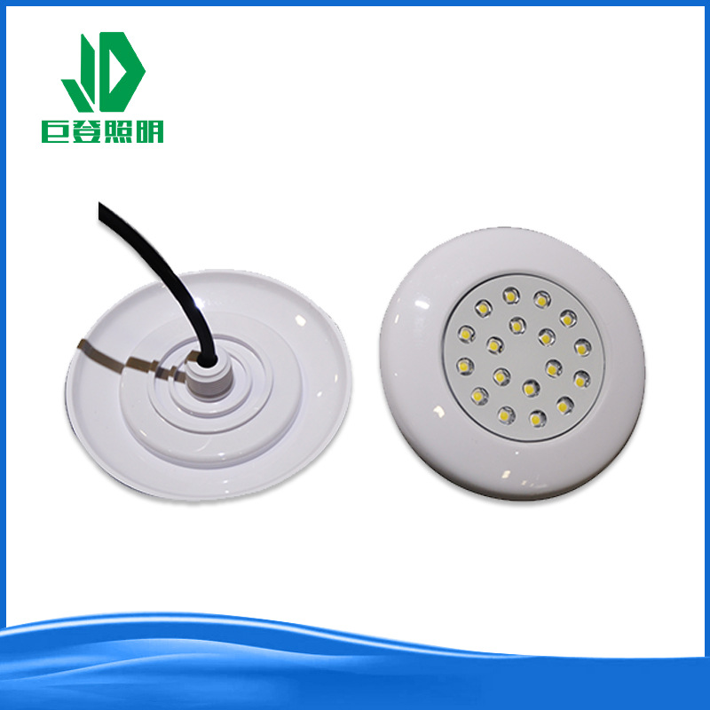 Ultra-thin swimming pool light, DC12V, nail-free wall-mounted underwater light, WIFI graffiti smart, IP68 cross-border private mold bestseller Specification drawing