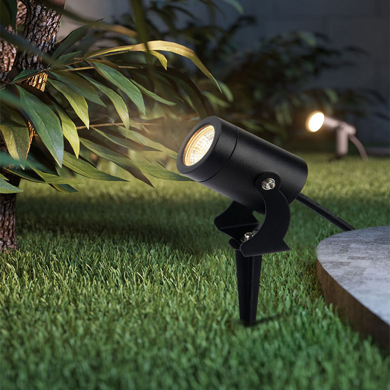 Tree lighting, outdoor waterproof green plant tree shooting lights, wall floodlights, lawn and courtyard landscape ground long pole ground insertion lights Specification drawing