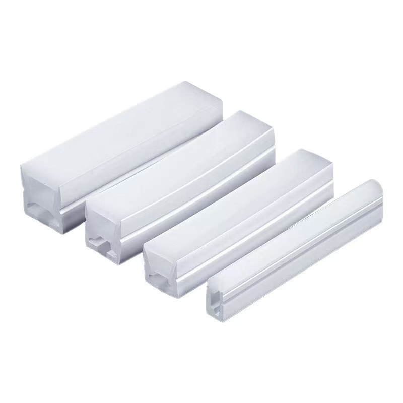 Silicone rubber light strip sleeve, embedded light strip, light slot, concealed or exposed installation, flexible linear light strip, bendable silicone rubber card slot details Picture