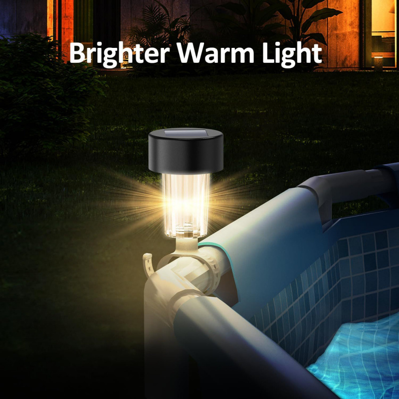 Solar LED swimming pool lights, suitable for ground swimming pool fence decoration,LED waterproof swimming pool accessories night lights full figure