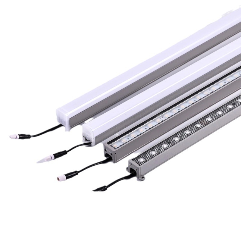 led strip lights, outdoor waterproof exterior wall hard strip wall washing lights, rgb digital tubes, building advertising contour lighting LED Item Picture