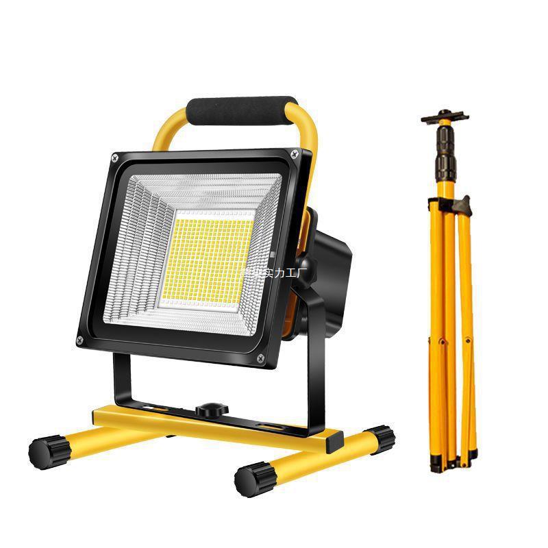 LED waterproof high-intensity outdoor portable construction site light, overtime lighting lamp, ultra-bright construction project rechargeable floodlight Item Picture