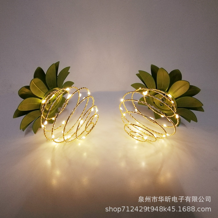 Cross-border outdoor solar garden lamp head pendant lamp, pineapple lamp, solar garden atmosphere lamp, solar decorative lamp Application Scenario