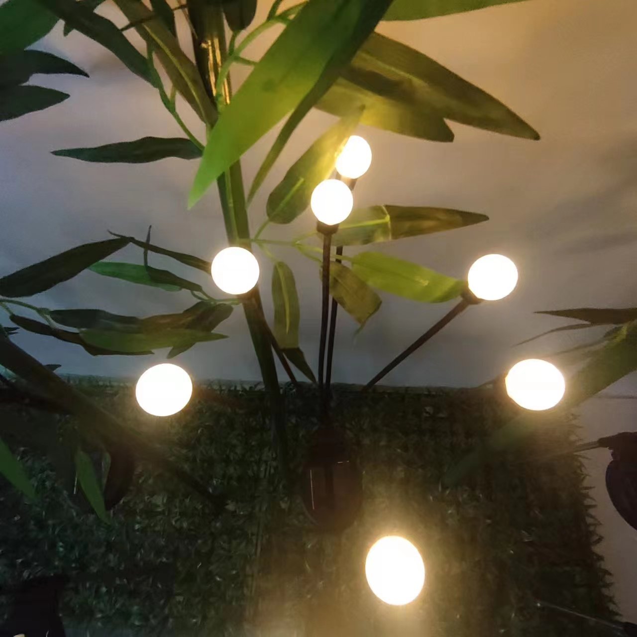 Solar-powered outdoor waterproof courtyard garden decorative lights, lawn lights, camping atmosphere lights, firefly ground insert lights Application Scenario