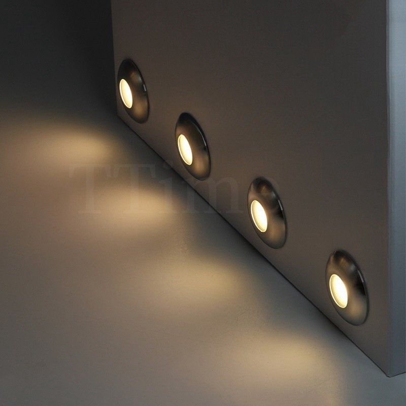 The source factory's frosted glass 12V corner lamp, 0-10V dimming CE certified stainless steel deck lamp, comes with a three-year warranty Application Scenario