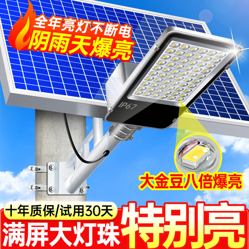 Waterproof outdoor street lamps, ultra-bright new lighting fixtures, rural outdoor 2024 solar yard home courtyard lamps Application Scenario