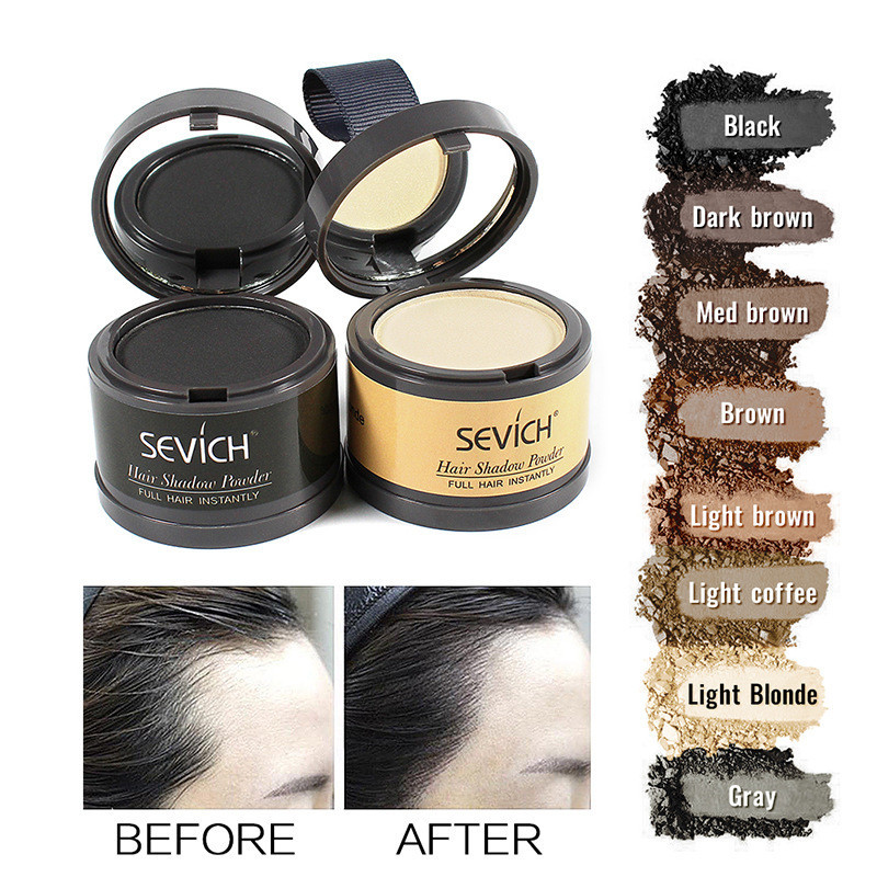 Cross-border 4g forehead thinning hair Covering Hair Contouring powder Hairline Contouring Shadow Filling Forehead Hairline replacement Hair Specification drawing