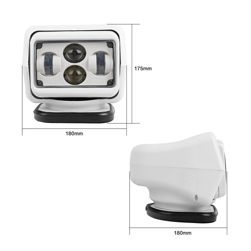 Wholesale of 60W led car remote control searchlights, work lights, yacht searchlights and outdoor spotlights from the manufacturer Specification drawing