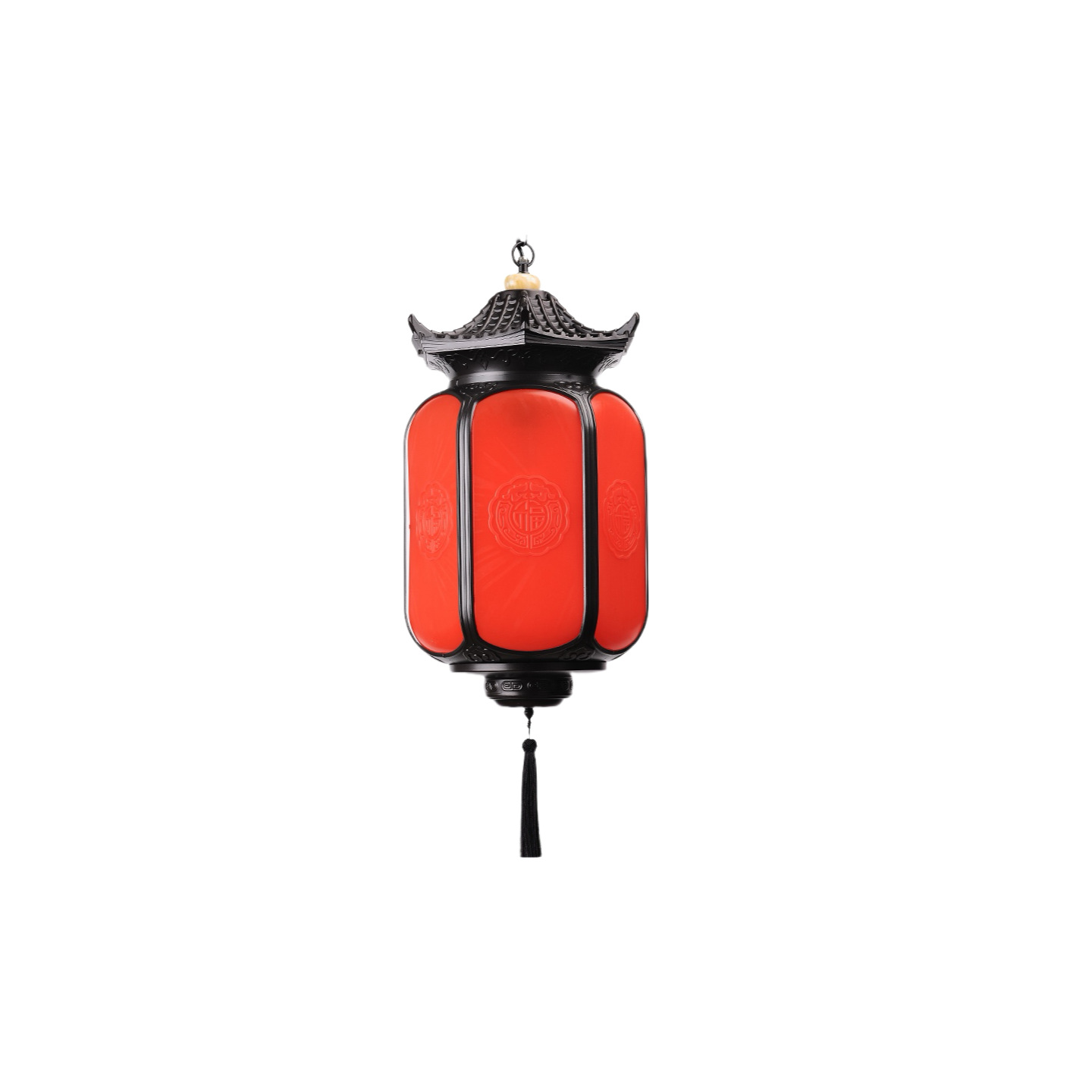 New Chinese-style outdoor chandeliers, outdoor waterproof courtyard landscape, pavilion eaves lanterns, villa balconies, ancient building hanging lamps Item Picture