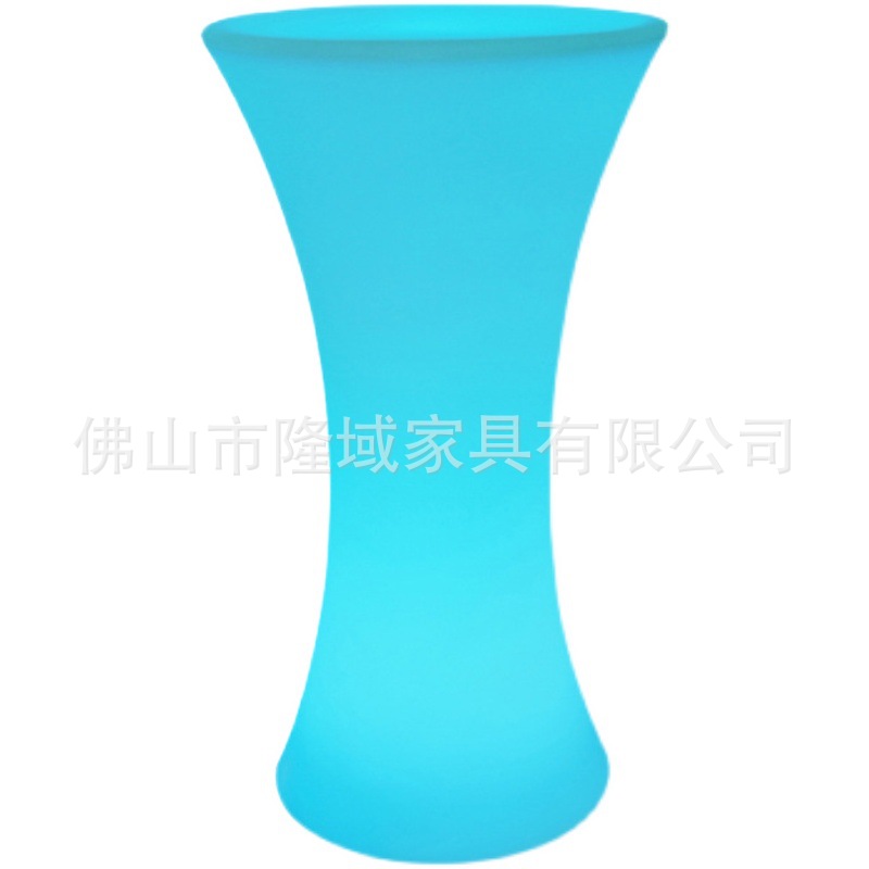 LED light-emitting trendy small waist tables and chairs, outdoor activities and gatherings, popular high-legged tables, ktv bars, cocktail tables Item Picture