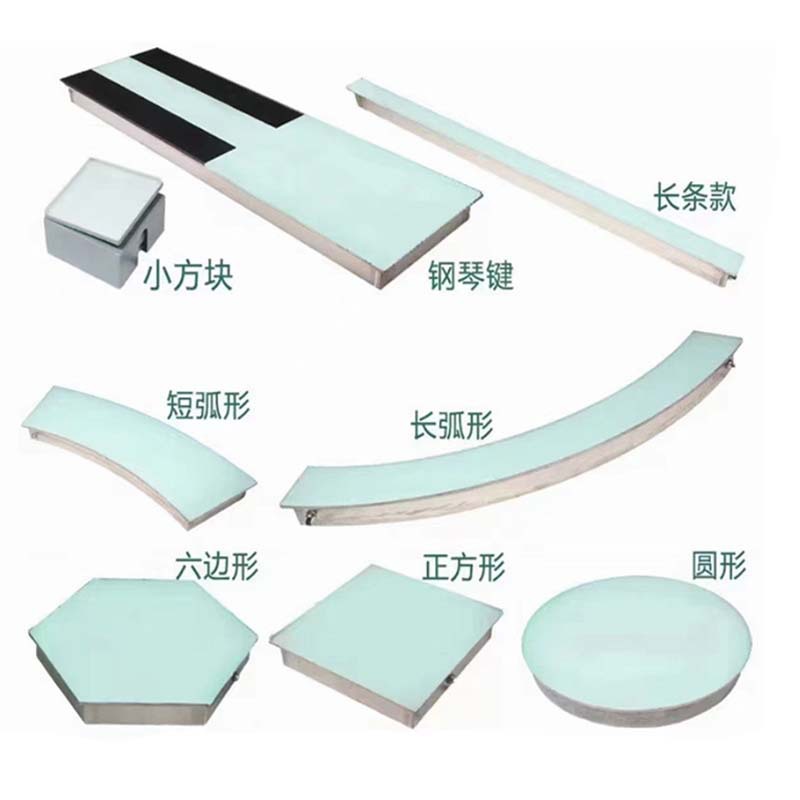 Wholesale of led embedded long strip light DMX512W, circular arc-shaped ground buried light, line floor tile light, waterproof strip light Item Picture