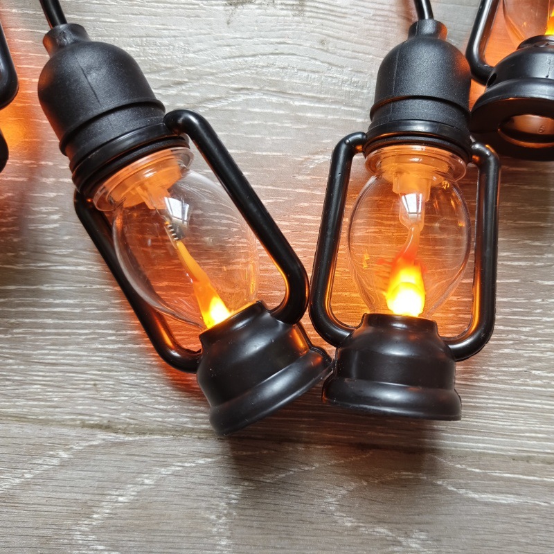 5-meter 10-lamp led shaped light, horse-running color light, outdoor courtyard decoration, suspended flame oil light, IP44 Christmas light Specification drawing