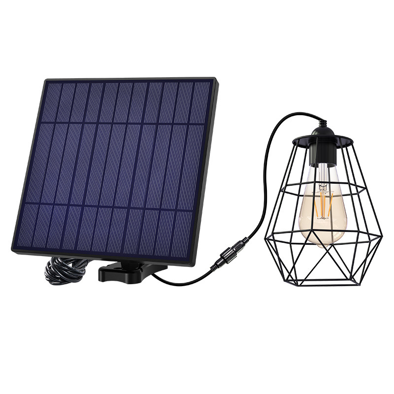 Yinglang solar chandelier, outdoor waterproof courtyard garden fence umbrella frame, household hanging lamp, ultra-bright LED waterproof lamp Item Picture