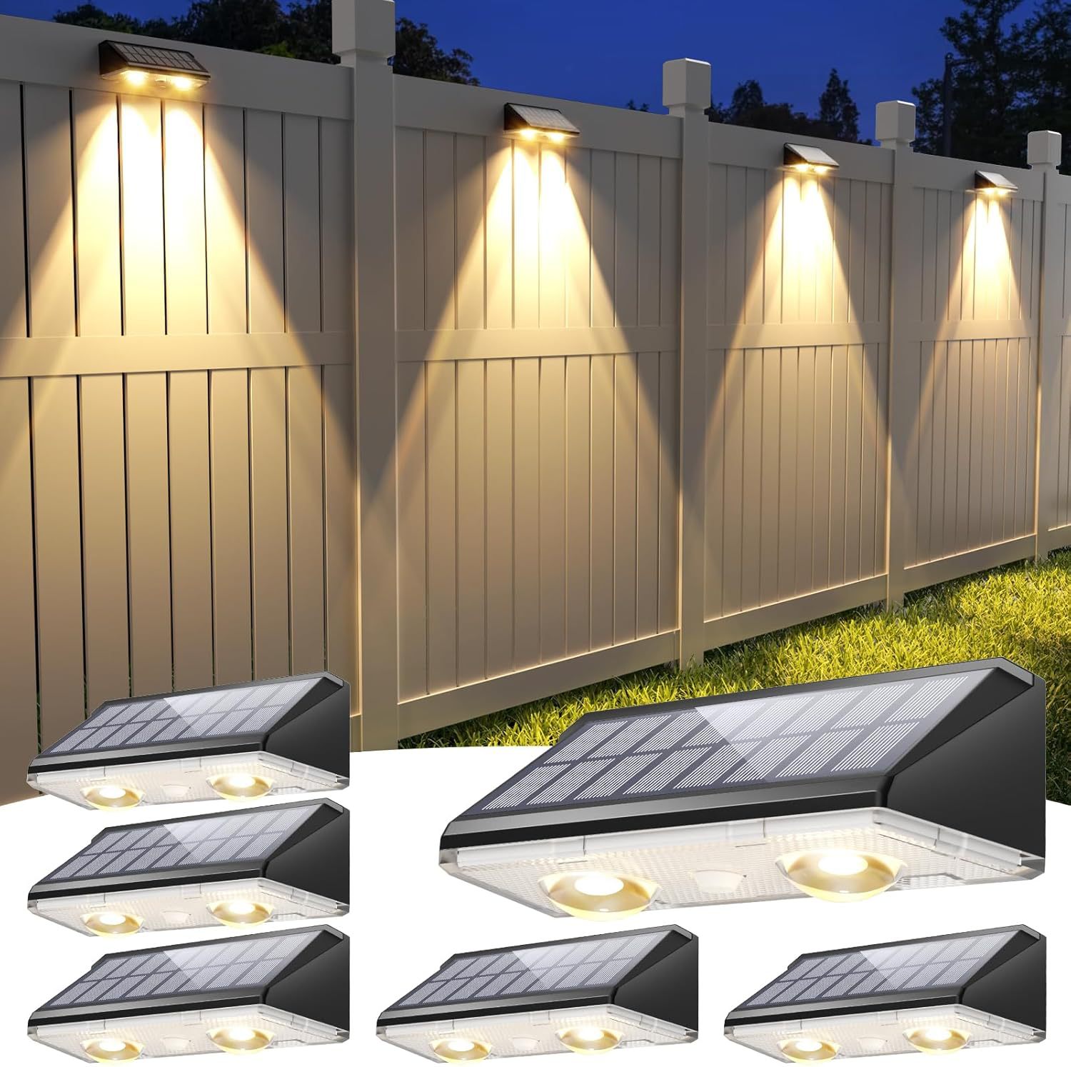 Youdaoplaceholder0 cross-border new solar garden wall lamp, outdoor RGB dimming, garden wall decoration, atmosphere, and wall-washing landscape Item Picture
