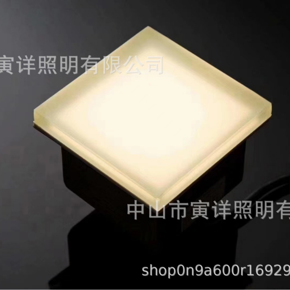 LED floor tile lights, park square and shopping mall lighting fixtures, stainless steel fixtures, buried lights, ground lamps, step lights details Picture