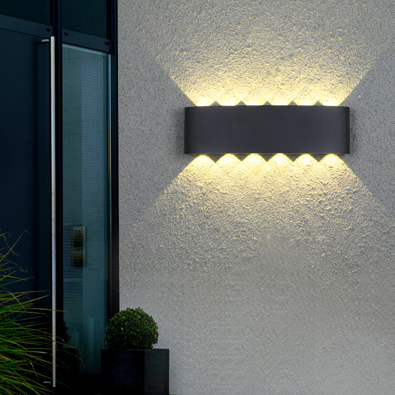 Outdoor wall lamp led waterproof double-head wall lamp, outdoor top and bottom lighting wall lamp, indoor creative wall lamp wall light Application Scenario