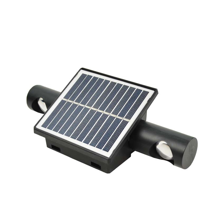 Solar-powered outdoor wall lamps, waterproof wall-washing lamps, villa balcony, garden, fence, outdoor courtyard landscape decorative lamps Item Picture