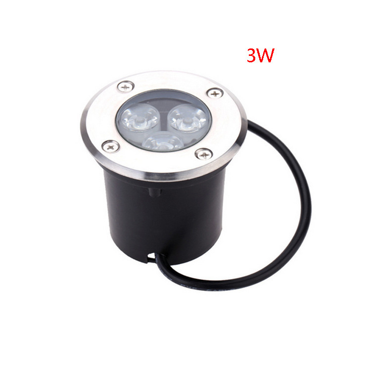 LED ground light 㠌 in-type outdoor buried waterproof tree lighting 304 stainless steel buried light circular square buried light details Picture
