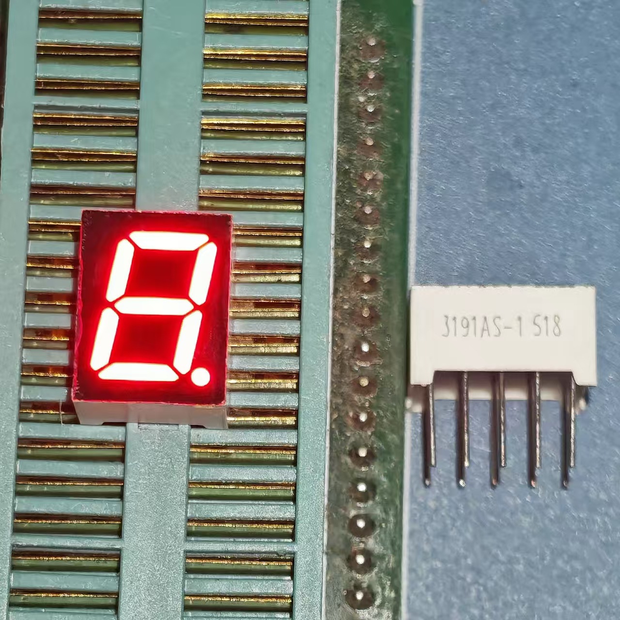 Factory direct supply of 0.39-inch 1-digit digital tubes, 3191BS common positive, 3191AS common negative, 3.8-pin leads full figure